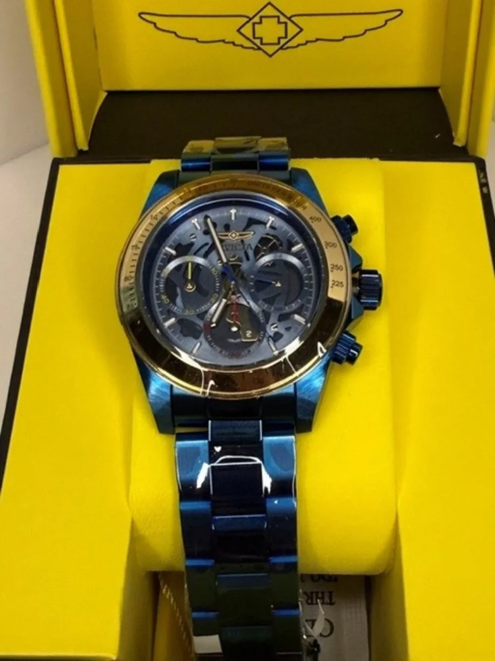 Invicta Speedway Stratacore Men's watch - 40mm, blue - 51032
